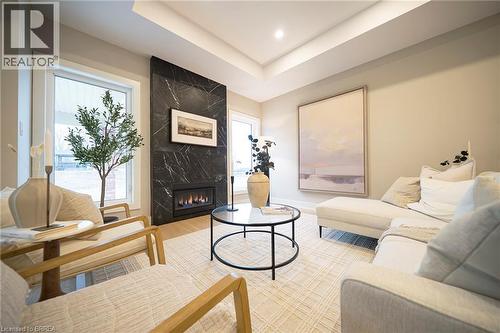 Lot 17 Augustus Street, Scotland, ON - Indoor Photo Showing Living Room With Fireplace