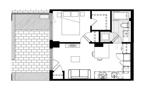 Plan (croquis) - 114-700 Rue St-Paul O., Montréal (Ville-Marie), QC 
