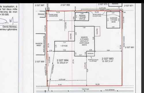 Plan (croquis) - 5819 Av. Auteuil, Brossard, QC 