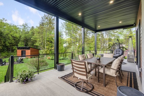 Terrasse - 58 Rue Des Mésanges, Orford, QC - Outdoor With Deck Patio Veranda With Exterior