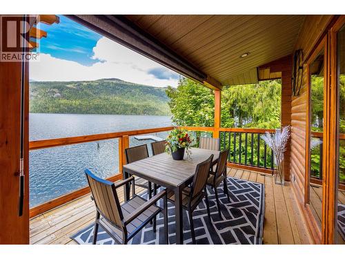 3546 Mabel Lake Road, Lumby, BC - Outdoor With Body Of Water With Deck Patio Veranda With Exterior