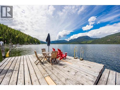 3546 Mabel Lake Road, Lumby, BC - Outdoor With Body Of Water With Deck Patio Veranda With View