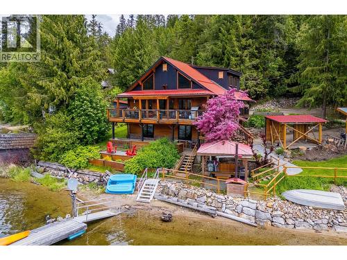 3546 Mabel Lake Road, Lumby, BC - Outdoor With Body Of Water With Deck Patio Veranda