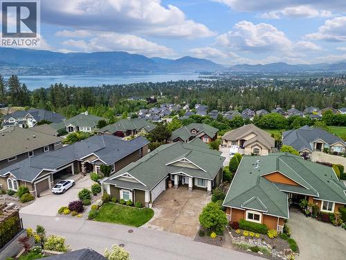 Aerial View of Home - 629 Almandine Court, Kelowna, BC - Outdoor With Body Of Water With View