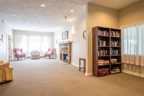 #306-5110 Cordova Bay Rd, Saanich, BC - Indoor With Fireplace