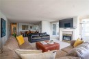 #306-5110 Cordova Bay Rd, Saanich, BC  - Indoor Photo Showing Living Room With Fireplace 