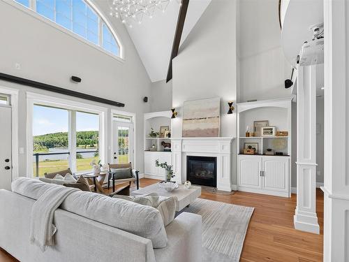 47 Calm Water Court, North Granville, PE - Indoor Photo Showing Living Room With Fireplace
