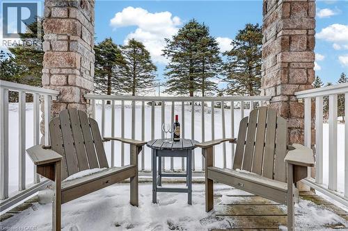 Deck with a balcony - 90 Highland Drive Unit# 2014/15, Simcoe, ON 