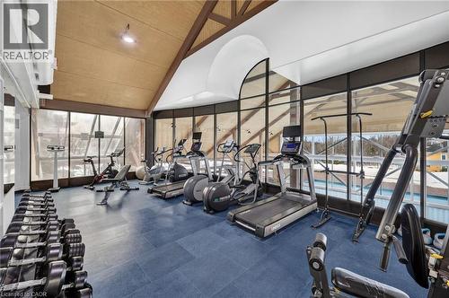 Exercise room featuring vaulted ceiling - 90 Highland Drive Unit# 2014/15, Simcoe, ON 