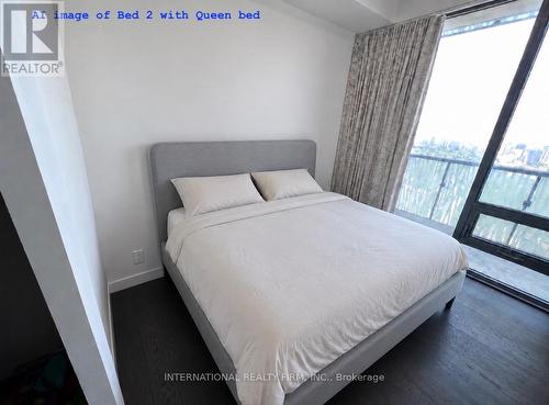 AI image of Bed 2 with Queen bed - Lph 5406 - 50 Charles Street E, Toronto, ON 