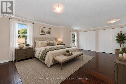 Virtually staged primary bedroom - 1799 Dorset Drive, Ottawa, ON 