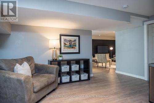 large finished space in the basement - 11276 Amos Drive, Milton, ON 