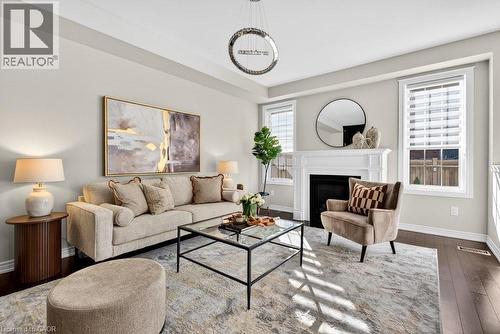 523 Terrace Way, Oakville, ON - Indoor Photo Showing Living Room With Fireplace