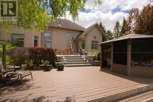 Huge deck with gazebo - 75 Marine Drive, Innisfil, ON 