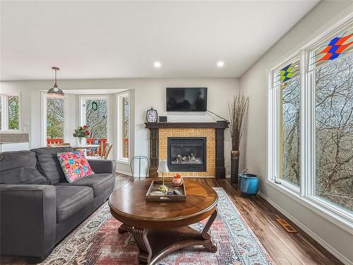 178 Daly Crescent, Brandon, MB - Indoor Photo Showing Living Room With Fireplace