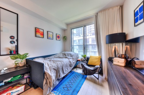 Living Room - 711B-1400 Rue Ottawa, Montréal (Le Sud-Ouest), QC - Indoor Photo Showing Bedroom