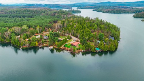 Aerial View - 258 Ch. Alie, Gracefield, QC - Outdoor With Body Of Water With View