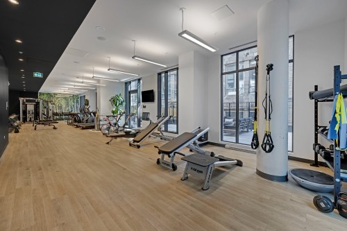 Exercise Room - 2206-628 Rue St-Jacques, Montréal (Ville-Marie), QC - Indoor Photo Showing Gym Room