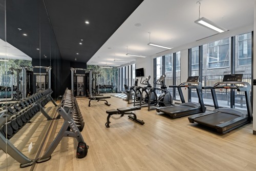 Exercise Room - 2206-628 Rue St-Jacques, Montréal (Ville-Marie), QC - Indoor Photo Showing Gym Room
