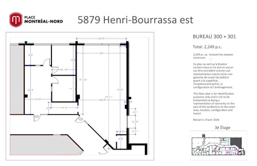 Plan (croquis) - 300C-5808  - 5879 Boul. Henri-Bourassa E., Montréal (Montréal-Nord), QC - Other
