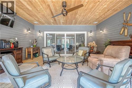 Stunning Sunroom - 156 St Johns Road W, Simcoe, ON - Outdoor With Deck Patio Veranda With Exterior