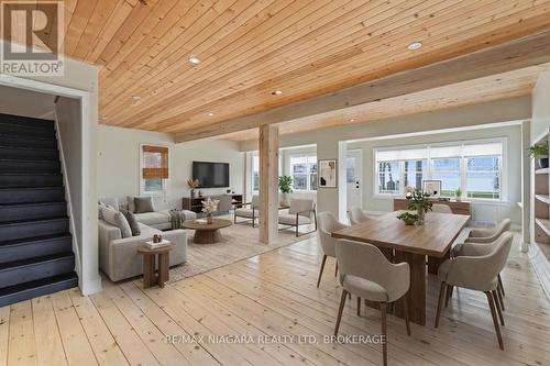 virtually staged lv/din - 696 Lakeshore Road, Fort Erie (Lakeshore), ON - Indoor Photo Showing Dining Room