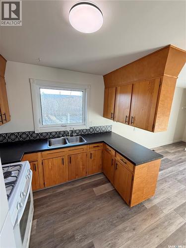 805 Stanley Street, Esterhazy, SK - Indoor Photo Showing Kitchen With Double Sink