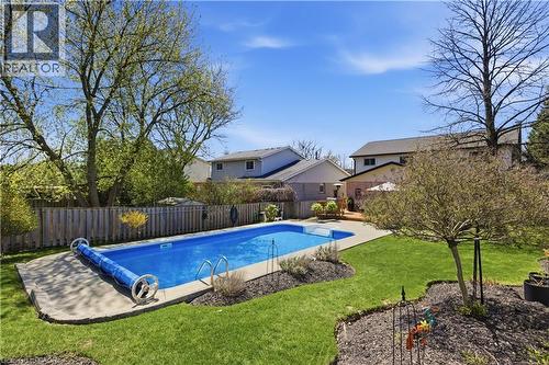 125 Covington Crescent, Kitchener, ON - Outdoor With In Ground Pool With Backyard