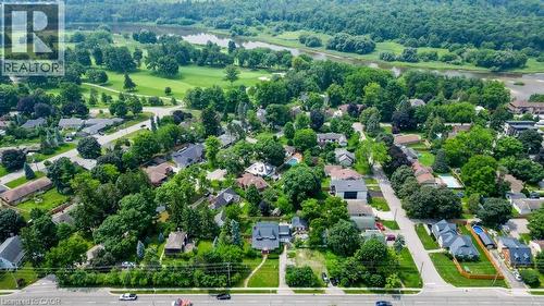 Aerial perspective showcasing a residential area with varied housing styles - 2032 Coronation Boulevard, Cambridge, ON - Outdoor With View