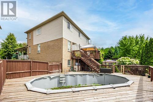 1109 Keswick Court, Oshawa, ON - Outdoor With Above Ground Pool With Deck Patio Veranda With Exterior