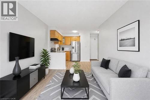 Virtual Staged Photo - 30 Summit Avenue Unit# 303, Hamilton, ON - Indoor Photo Showing Living Room