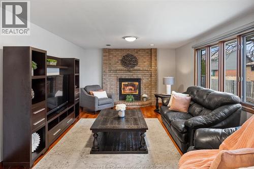 12314 Funaro Crescent, Tecumseh, ON - Indoor Photo Showing Living Room With Fireplace