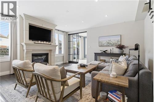 309 Schooner Crescent, Waterloo, ON - Indoor Photo Showing Living Room With Fireplace
