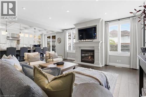 309 Schooner Crescent, Waterloo, ON - Indoor Photo Showing Living Room With Fireplace