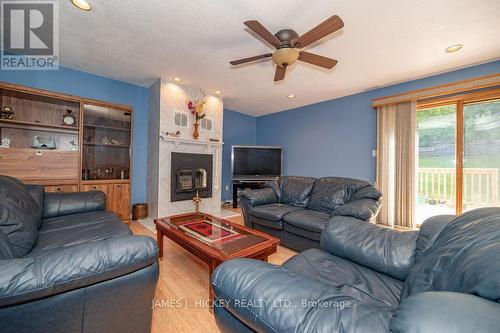 224 Thomas Street, Deep River, ON - Indoor Photo Showing Living Room With Fireplace
