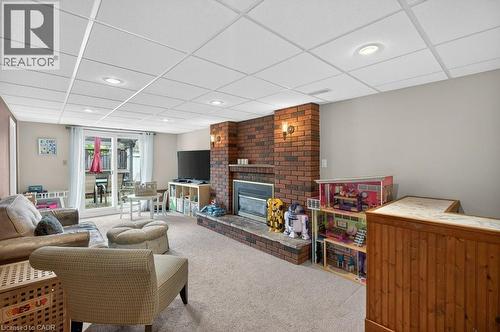 56 Brookstream Court, Hamilton, ON - Indoor Photo Showing Other Room With Fireplace