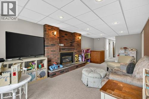 56 Brookstream Court, Hamilton, ON - Indoor With Fireplace