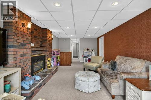 56 Brookstream Court, Hamilton, ON - Indoor With Fireplace