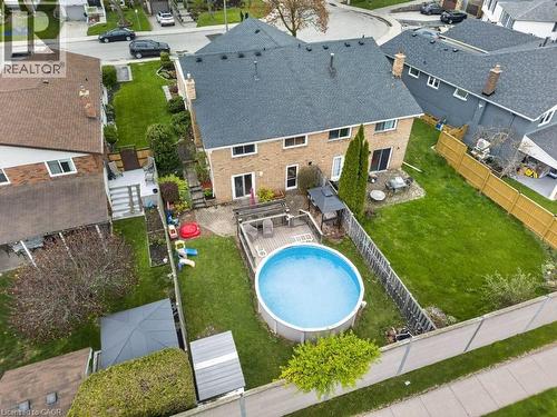 56 Brookstream Court, Hamilton, ON - Outdoor With Above Ground Pool With Deck Patio Veranda