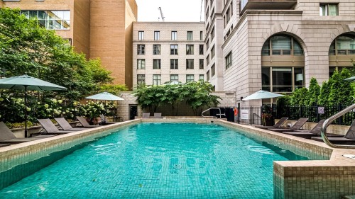 Piscine - 18C-1210 Boul. De Maisonneuve O., Montréal (Ville-Marie), QC - Outdoor With In Ground Pool