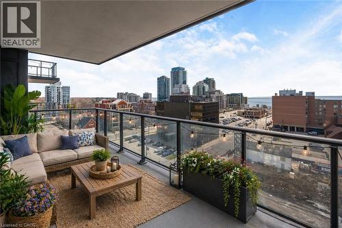 2007 James Street Unit# 704, Burlington, ON - Outdoor With Balcony With View With Exterior