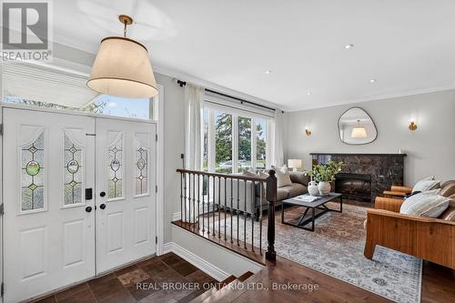 72 Morgon Avenue, Mississauga, ON - Indoor Photo Showing Living Room With Fireplace