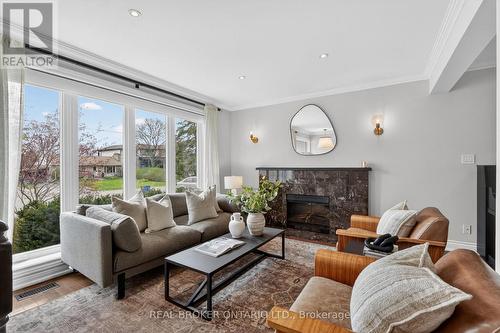 72 Morgon Avenue, Mississauga, ON - Indoor Photo Showing Living Room With Fireplace