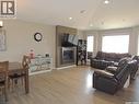 Anderson Acreage, Estevan Rm No. 5, SK  - Indoor Photo Showing Living Room With Fireplace 