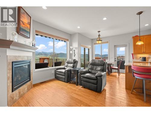500 Balsam Court, Vernon, BC - Indoor Photo Showing Living Room With Fireplace