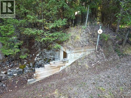 Cold storage area on side of the main cabin - 6453 Pinaus Lake Road, Falkland, BC 