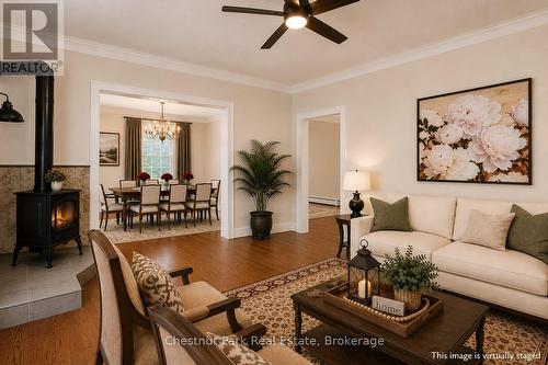 SPACIOUS & BRIGHT LIVING ROOM - VIRTUALLY STAGED - 1663 5Th Avenue E, Owen Sound, ON 