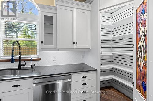 PANTRY WITH LIGHT AND STAINED GLASS - 1663 5Th Avenue E, Owen Sound, ON 