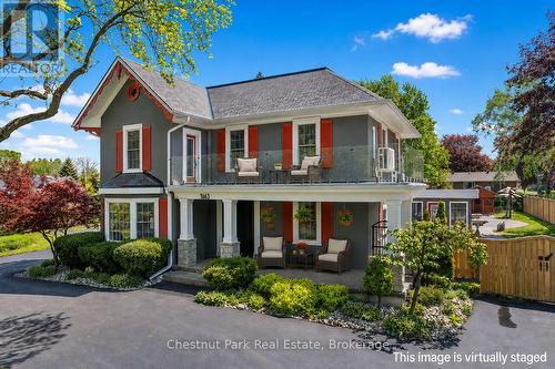 VIRTUALLY STAGED FRONT PORCH - 1663 5Th Avenue E, Owen Sound, ON 