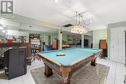 Bar & pellet stove in basement - 